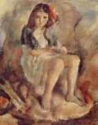 Jules Pascin The Girl want to be Cinderella painting